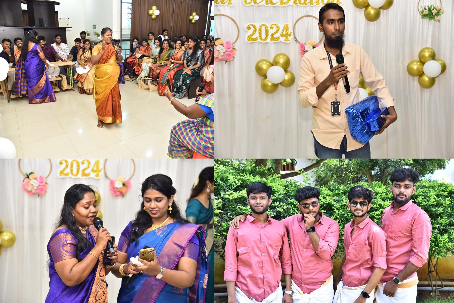 Employee celebrating at Diwali event