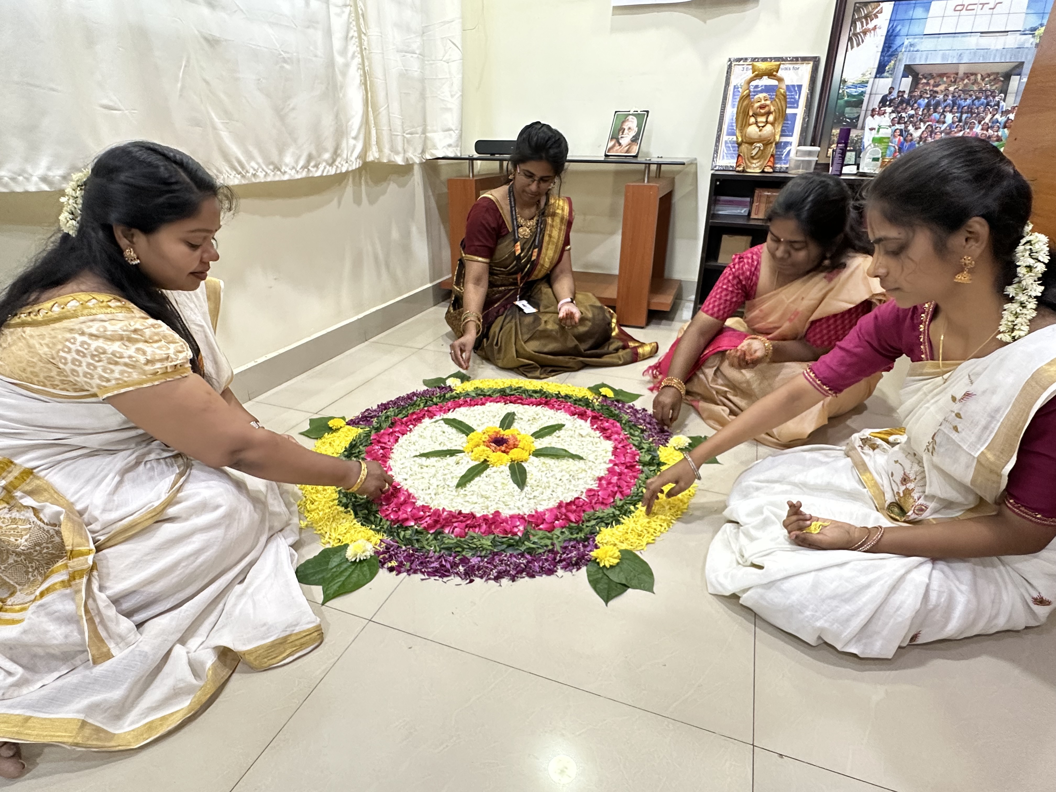 Onam Floral Kolam 2025