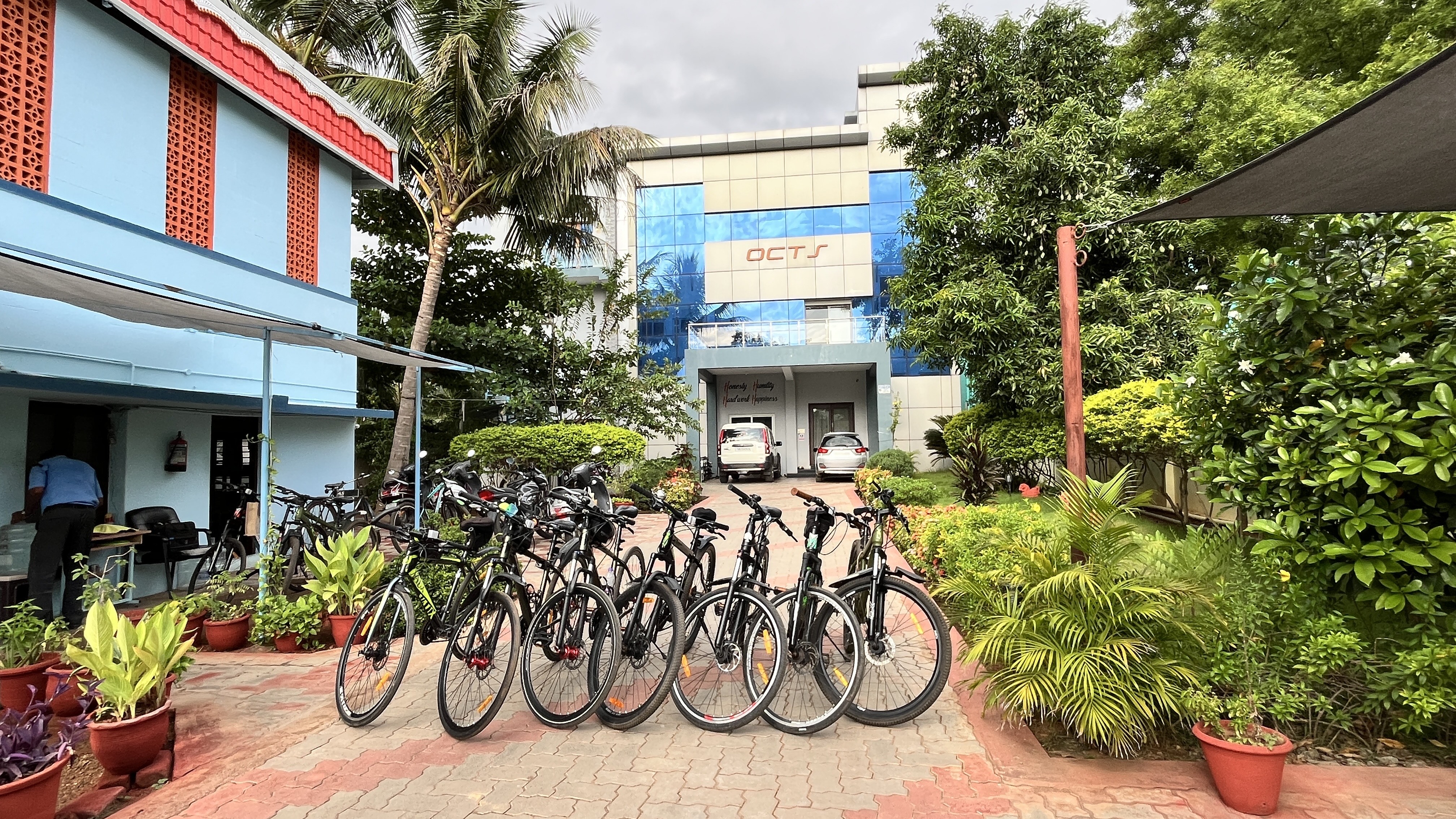 Bicycles ready for a cycling trip