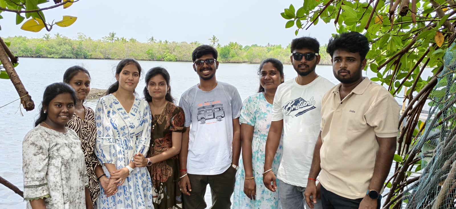 Team outing by the lake in Varkala
